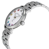 Buy Shop Marc Jacobs Marc White Dial Silver Steel Strap Watch for Women - MBM3420 USA Online