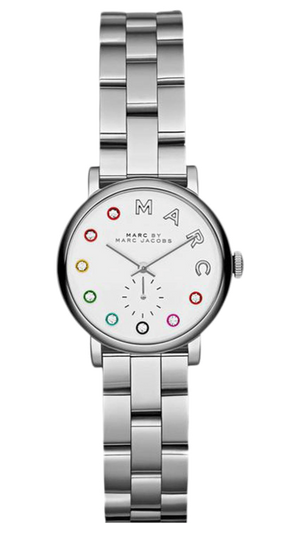 Buy Shop Marc Jacobs Baker Dexter White Dial Silver Steel Strap Watch for Women - MBM3423 USA Online
