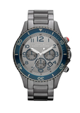Buy Shop Marc Jacobs Rock Chronograph Silver Dial Silver Steel Strap Watch for Men - MBM5028 USA Online