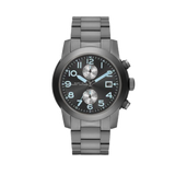 Buy Shop Marc Jacobs Larry Chronograph Black Dial Grey Steel Strap Watch for Men - MBM5051 USA Online