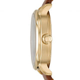 Buy Shop Marc Jacobs Fergus Green Dial Brown Leather Strap Watch for Men - MBM5077 USA Online