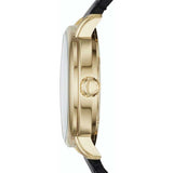 Buy Shop Marc Jacobs Fergus White Dial Black Leather Strap Watch for Men - MBM5081 USA Online