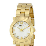 Buy Shop Marc Jacobs Mini Amy White Dial Gold Steel Strap Watch for Women - MBM3057 USA Online