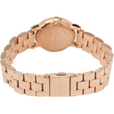 Buy Shop Marc Jacobs Mini Baker Blue Dial Rose Gold Steel Strap Watch for Women - MBM3285 USA Online