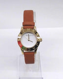 Buy Shop Marc Jacobs Mini Blade White Dial Brown Leather Strap Watch for Women - MBM1219 USA Online