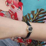 Buy Shop Marc Jacobs Roxy Black Dial Black Leather Strap Watch for Women - MJ1585 USA Online