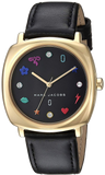 Buy Shop Marc Jacobs Mandy Black Dial Black Leather Strap Watch for Women - MJ1597 USA Online