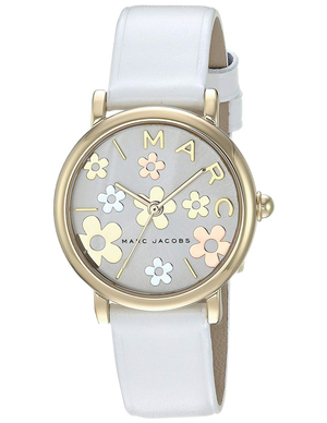 Buy Shop Marc Jacobs Roxy White Dial White Leather Strap Watch for Women - MJ1607 USA Online