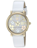 Buy Shop Marc Jacobs Roxy White Dial White Leather Strap Watch for Women - MJ1607 USA Online