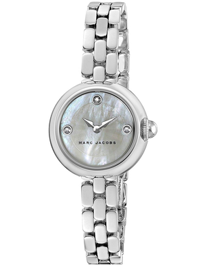Buy Shop Marc Jacobs Courtney Mother of Pearl White Dial Silver Steel Strap Watch for Women - MJ3459 USA Online