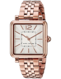 Marc Jacobs Vic White Dial Rose Gold Steel Strap Watch for Women - MJ3514