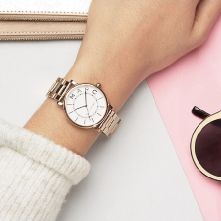 Buy Shop Marc Jacobs Roxy White Dial Silver Steel Strap Watch for Women - MJ3521 USA Online