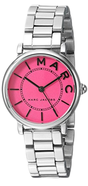 Buy Shop Marc Jacobs Roxy Pink Dial Silver Steel Strap Watch for Women - MJ3528 USA Online