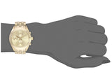 Buy Shop Marc Jacobs Peeker Chronograph Gold Dial Gold Steel Strap Watch for Women - MBM3393 USA Online