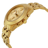Buy Shop Marc Jacobs Peeker Chronograph Gold Dial Gold Steel Strap Watch for Women - MBM3393 USA Online