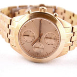 Buy Shop Marc Jacobs Peeker Chronograph Rose Gold Dial Rose Gold Steel Strap Watch for Women - MBM3394 USA Online