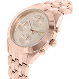 Buy Shop Marc Jacobs Peeker Chronograph Rose Gold Dial Rose Gold Steel Strap Watch for Women - MBM3394 USA Online