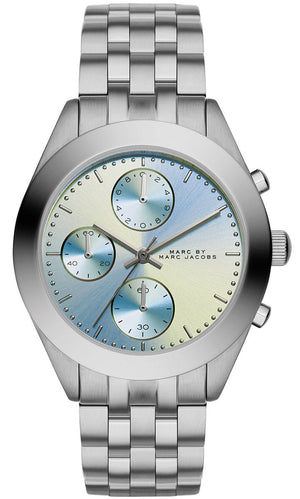 Buy Shop Marc Jacobs Peeker Chronograph Silver Dial Silver Steel Strap Watch for Women - MBM3371 USA Online