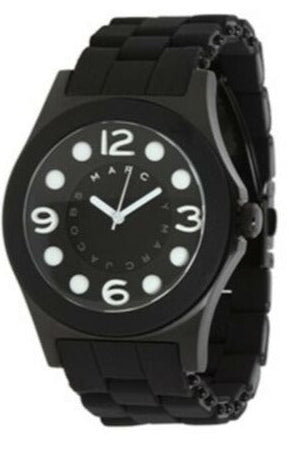 Buy Shop Marc Jacobs Pelly Black Dial Black Silicone Strap Watch for Women - MBM2516 USA Online