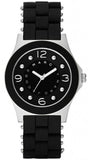 Buy Shop Marc Jacobs Pelly Black Dial Black Silicone Strap Watch for Women - MBM2541 USA Online