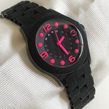 Buy Shop Marc Jacobs Pelly Black Dial Black Silicone Strap Watch for Women - MBM2543 USA Online