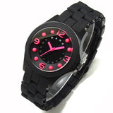 Buy Shop Marc Jacobs Pelly Black Dial Black Silicone Strap Watch for Women - MBM2543 USA Online