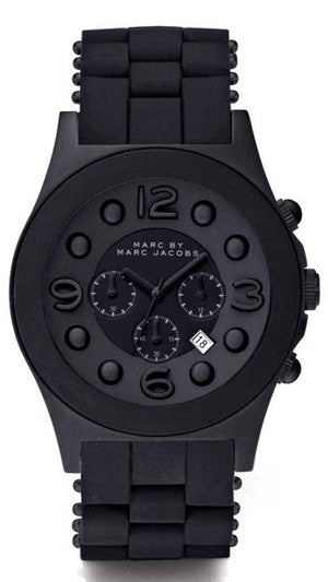 Buy Shop Marc Jacobs Pelly Black Dial Black Silicone Strap Watch for Women - MBM2567 USA Online