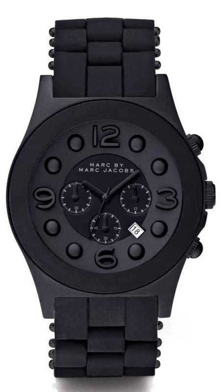 Buy Shop Marc Jacobs Pelly Black Dial Black Silicone Strap Watch for Women - MBM2567 USA Online