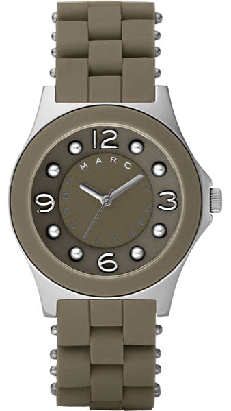 Buy Shop Marc Jacobs Pelly Grey Dial Grey Silicone Strap Watch for Women - MBM2539 USA Online