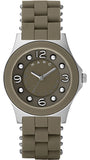 Buy Shop Marc Jacobs Pelly Grey Dial Grey Silicone Strap Watch for Women - MBM2539 USA Online