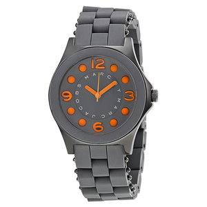Buy Shop Marc Jacobs Pelly Grey Dial Grey Silicone Strap Watch for Women - MBM2589 USA Online