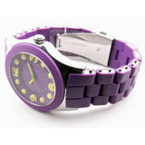 Buy Shop Marc Jacobs Pelly Purple Dial Purple Silicone Strap Watch for Women - MBM2505 USA Online