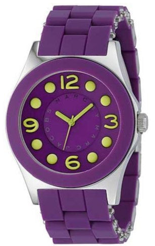 Buy Shop Marc Jacobs Pelly Purple Dial Purple Silicone Strap Watch for Women - MBM2505 USA Online