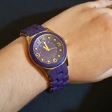 Buy Shop Marc Jacobs Pelly Purple Dial Purple Silicone Strap Watch for Women - MBM2515 USA Online