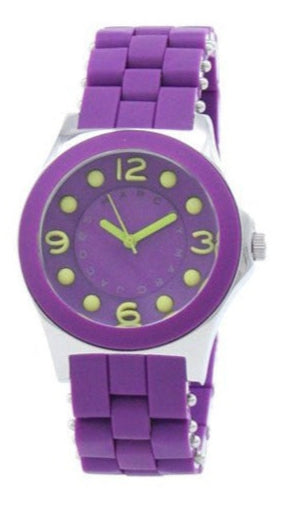 Buy Shop Marc Jacobs Pelly Purple Dial Purple Silicone Strap Watch for Women - MBM2515 USA Online