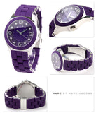 Buy Shop Marc Jacobs Pelly Purple Dial Purple Silicone Strap Watch for Women - MBM2538 USA Online