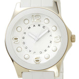 Buy Shop Marc Jacobs Pelly White Dial White Silicone Strap Watch for Women - MBM2526 USA Online