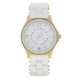 Buy Shop Marc Jacobs Pelly White Dial White Silicone Strap Watch for Women - MBM2526 USA Online