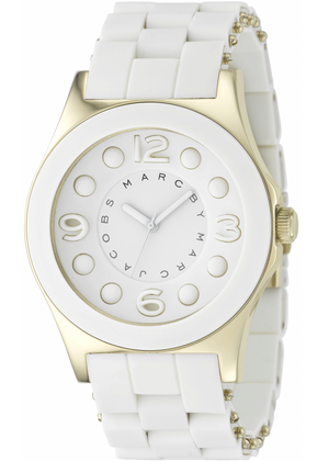Buy Shop Marc Jacobs Pelly White Dial White Silicone Strap Watch for Women - MBM2526 USA Online