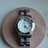 Buy Shop Marc Jacobs Rivera Silver Dial Silver Steel Strap Watch for Women - MBM3133 USA Online