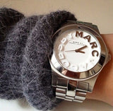 Buy Shop Marc Jacobs Rivera Silver Dial Silver Steel Strap Watch for Women - MBM3133 USA Online