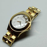 Buy Shop Marc Jacobs Rivera White Dial Gold Steel Strap Watch for Women - MBM3134 USA Online