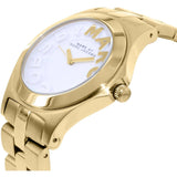 Buy Shop Marc Jacobs Rivera White Dial Gold Steel Strap Watch for Women - MBM3134 USA Online