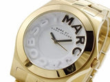 Buy Shop Marc Jacobs Rivera White Dial Gold Steel Strap Watch for Women - MBM3134 USA Online