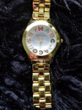 Buy Shop Marc Jacobs Rivera White Dial Gold Steel Strap Watch for Women - MBM3137 USA Online