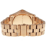 Buy Shop Marc Jacobs Rivera White Dial Rose Gold Steel Strap Watch for Women - MBM3135 USA Online