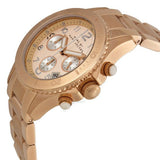 Buy Shop Marc Jacobs Rock Chronograph Rose Gold Dial Rose Gold Steel Strap Watch for Women - MBM3156 USA Online