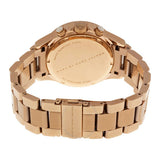 Buy Shop Marc Jacobs Rock Chronograph Rose Gold Dial Rose Gold Steel Strap Watch for Women - MBM3156 USA Online