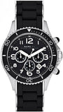 Buy Shop Marc Jacobs Rock Chronograph Black Dial Black Silicone Strap Watch for Women - MBM2551 USA Online