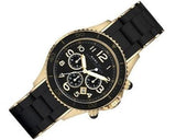 Buy Shop Marc Jacobs Rock Chronograph Black Dial Black Silicone Strap Watch for Women - MBM2552 USA Online